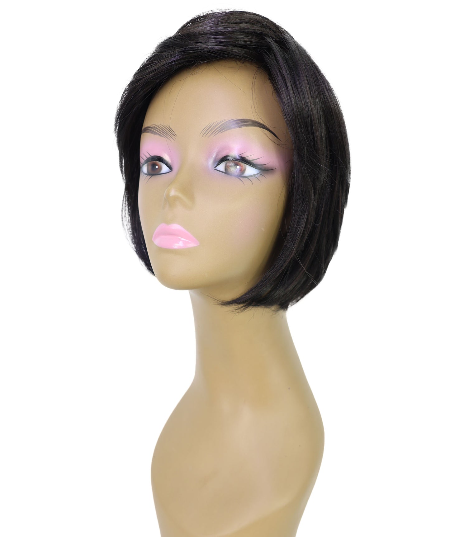 Kettcia Sleek Layered Cut with Face-Framing Style Straight Short Bob Wig