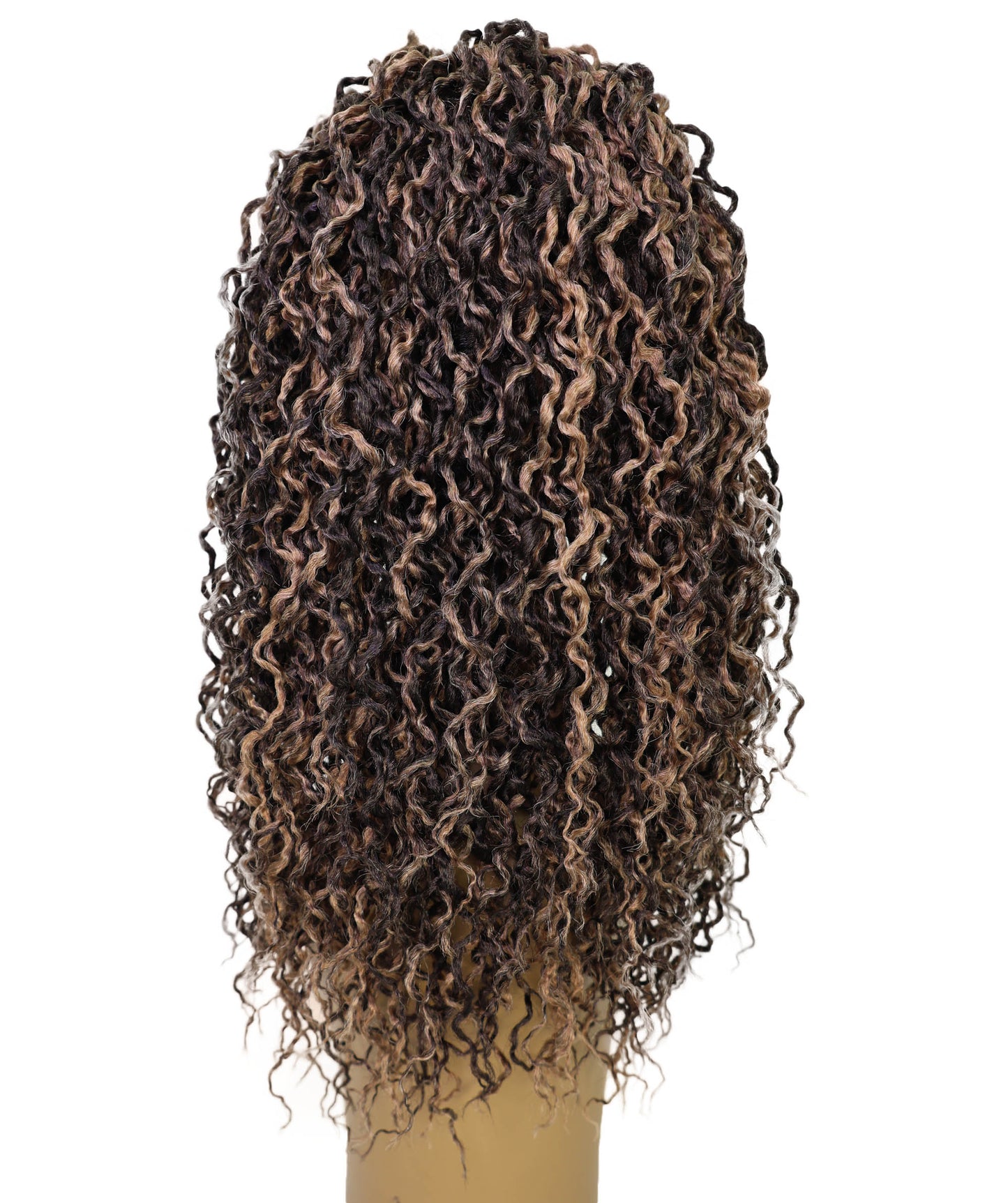 Zoraida Shoulder-length Slip-On Curly Half Wig with Layered Twist Spiral Curls