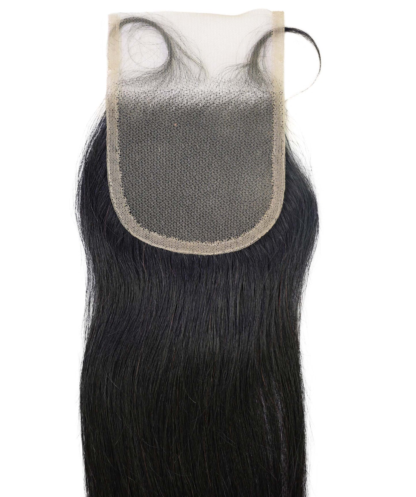 Amahle 4x4 Lace Closure Straight 12" Natural Color 100% Human Hair Extensions