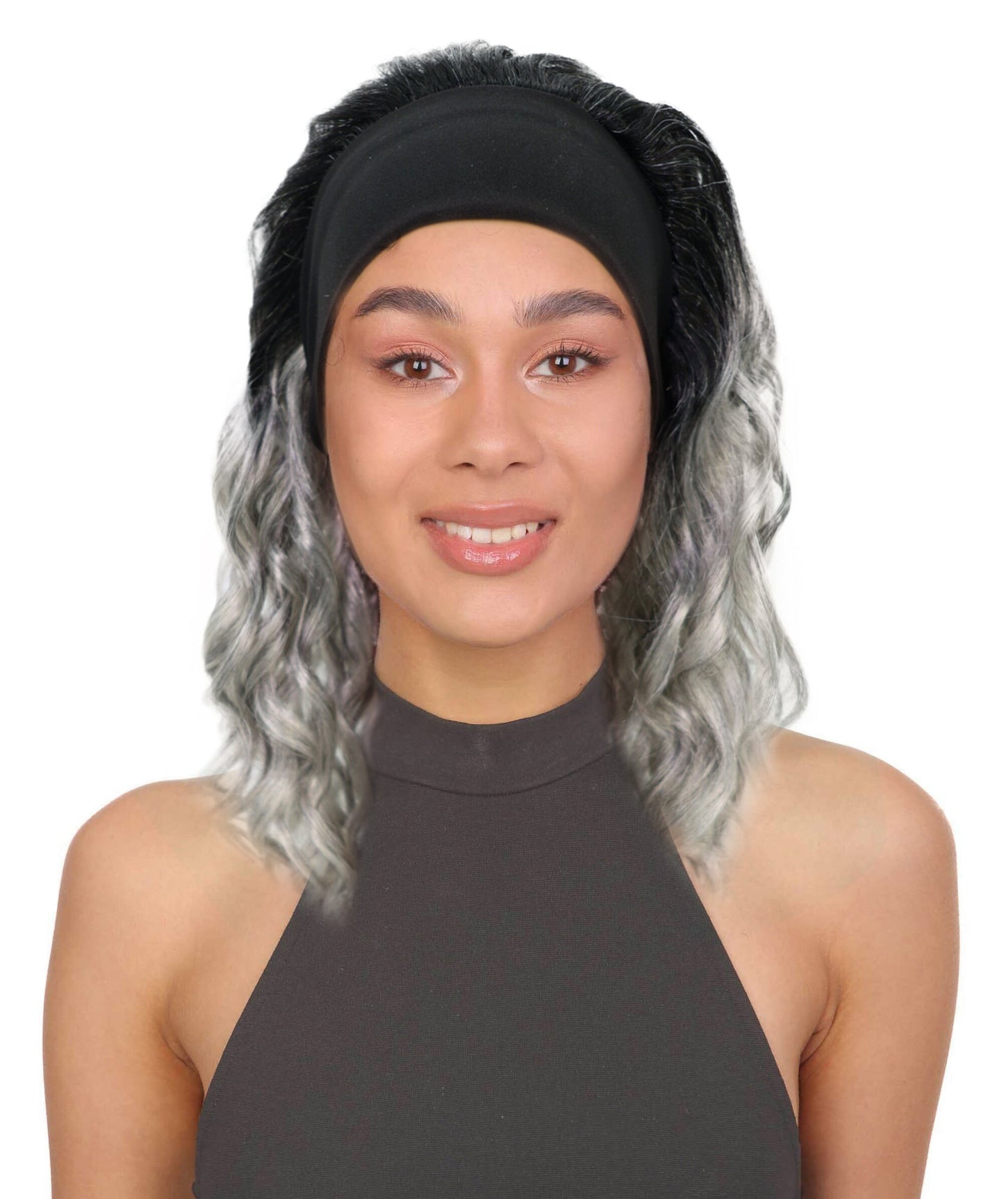ARIANNA -20 Inch Easy Slip-On Curly Half Wig With Drawstring Natural-Look