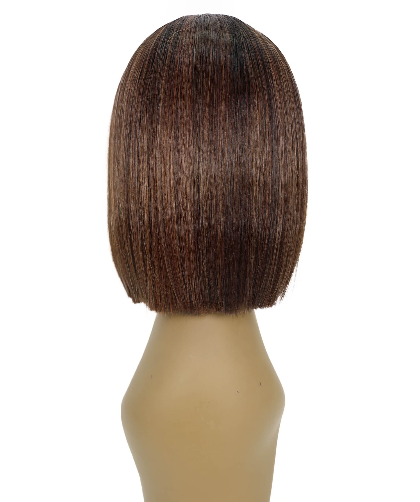 Shelia Mid-Length Human Hair Blend 10 Inch Full Wig Fun & Edgy Shag with Razor-Finished Bob