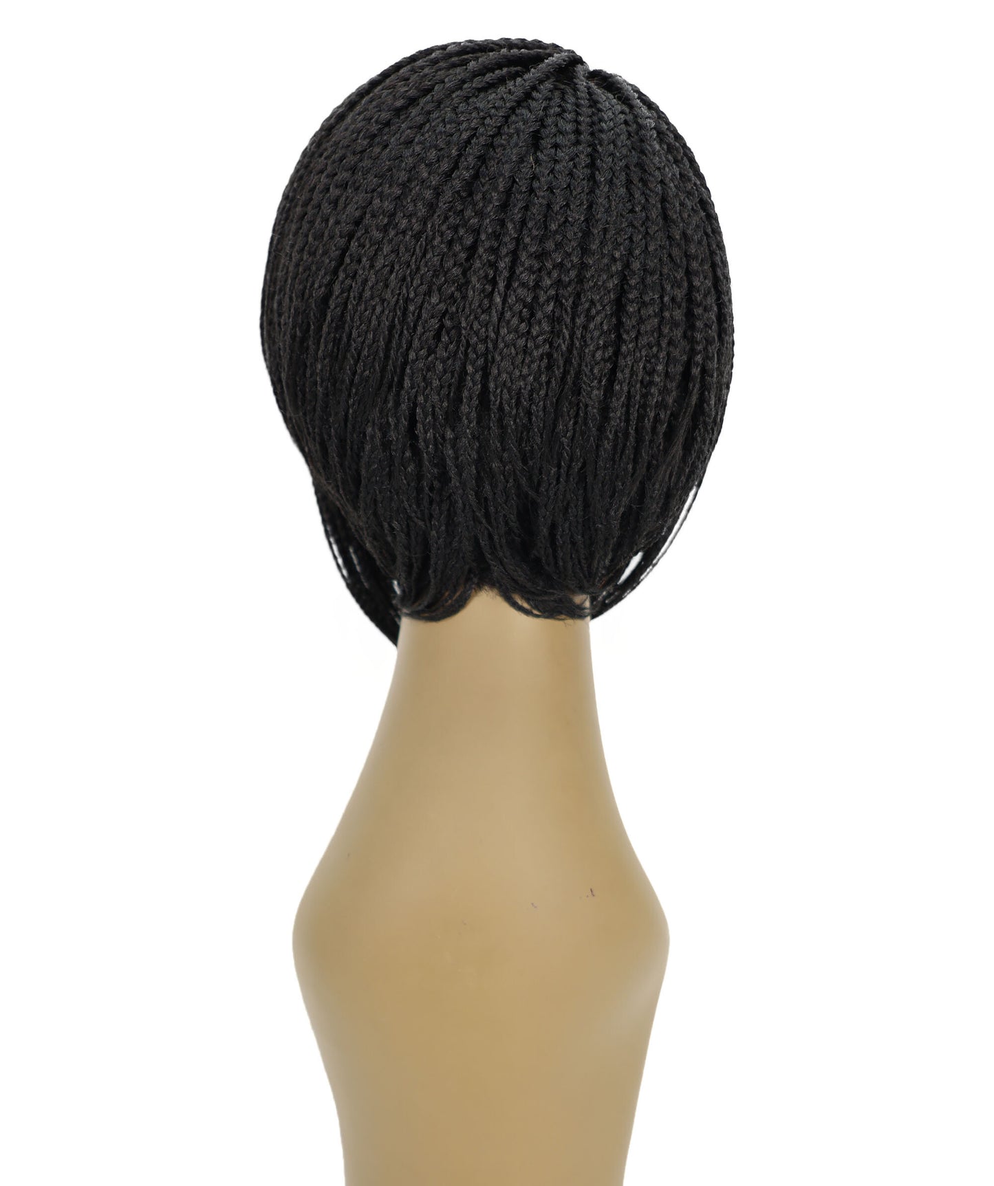 Brendy Women's Full Wig 8.5 Inch Side-Part Short Micro Braided Wig