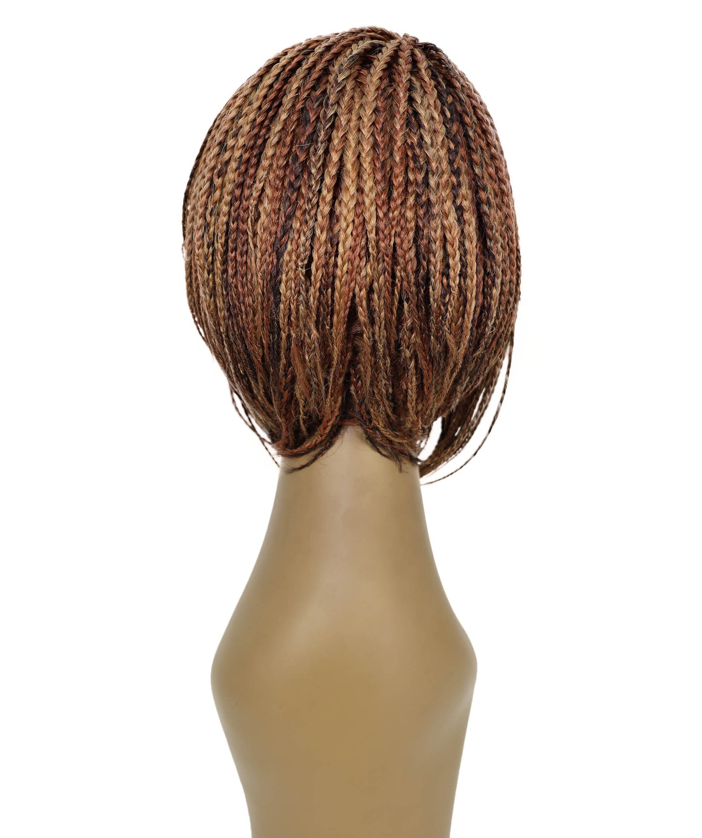 Brendy Women's Full Wig 8.5 Inch Side-Part Short Micro Braided Wig