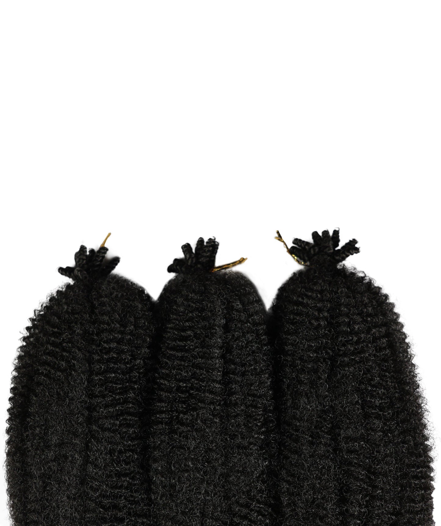 LUXLUXE Springy Afro Twist Hair Extensions - 16 Inch Synthetic Braided Hairpiece 117g for Women