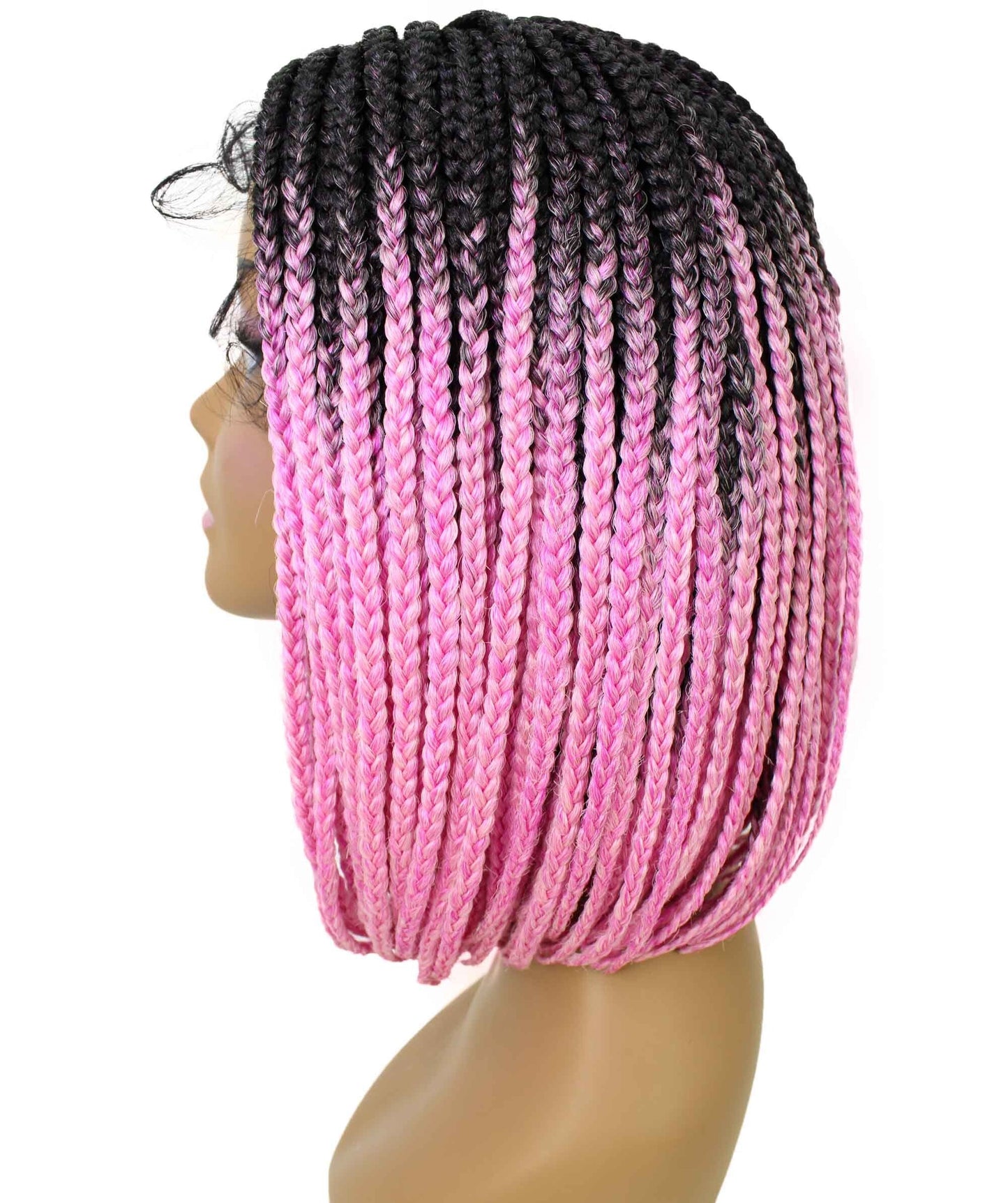 #TT1B/Hot Pink - Black to Dark Pink Ombre