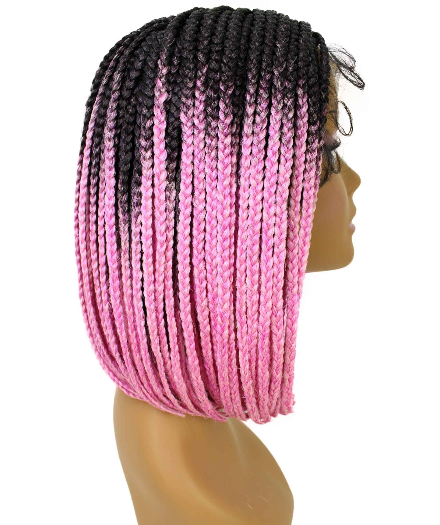#TT1B/Hot Pink - Black to Dark Pink Ombre