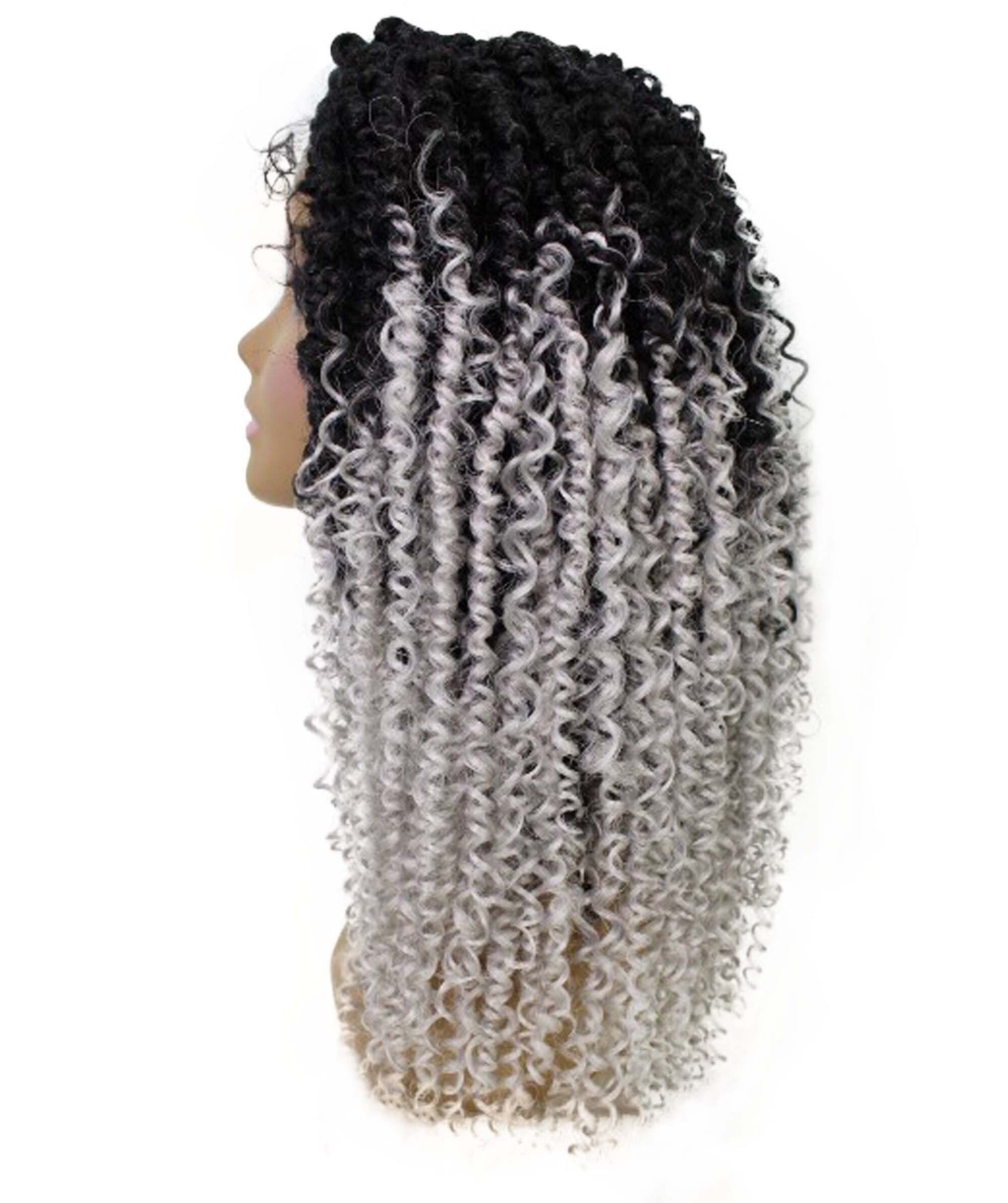 #TT1B/Light Grey - Black to Grey Ombre