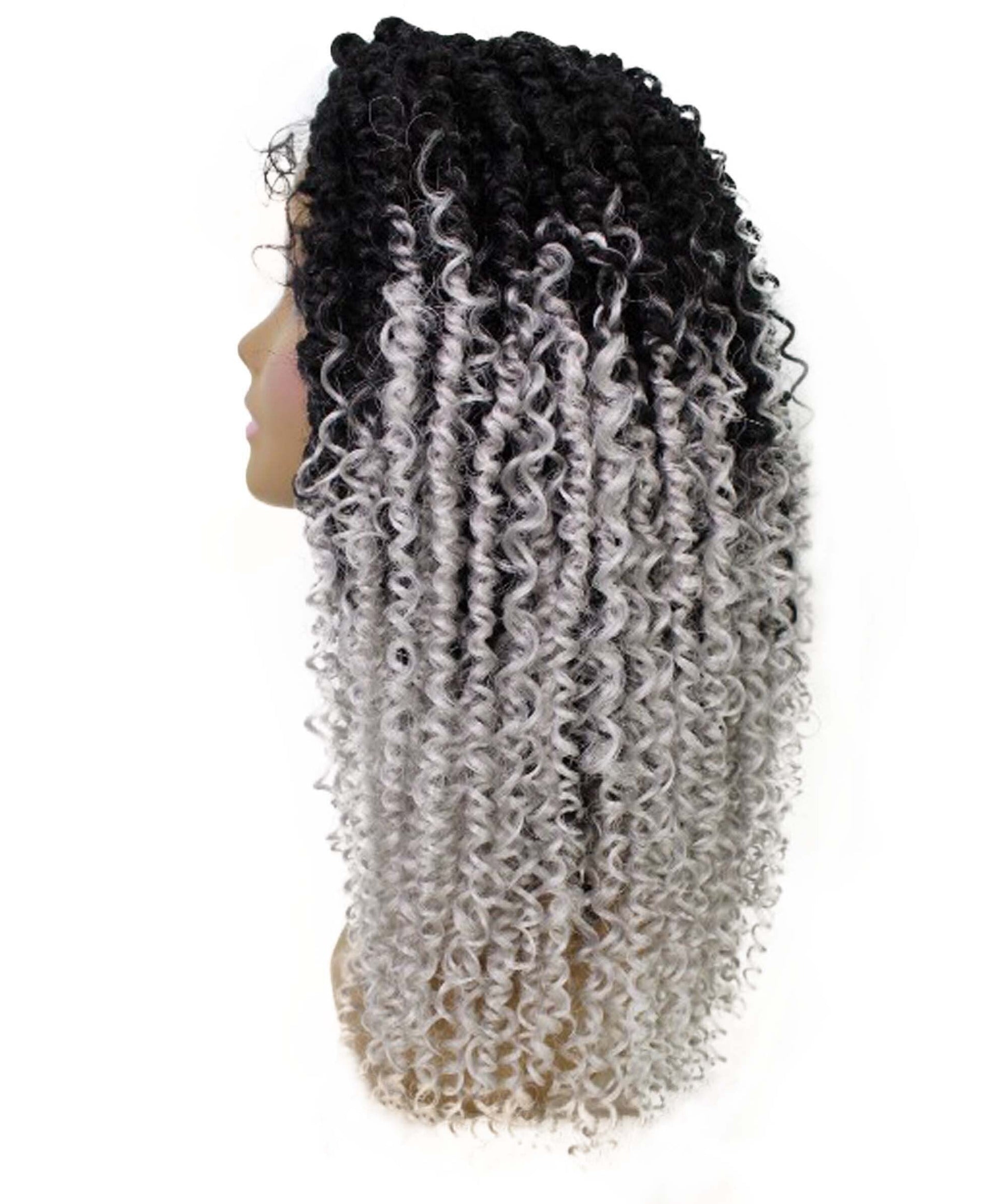 #TT1B/Light Grey - Black to Grey Ombre