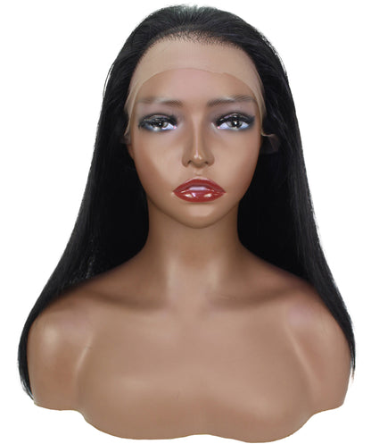 human hair lace front wig