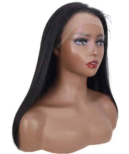 human hair lace front wig