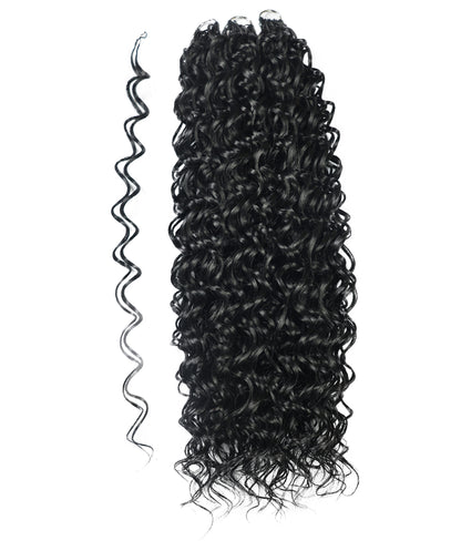 LUXLUXE Hawaiian Synthetic Crochet Hair Extensions – 14" 78g, 18" 100g, 22" 120g  Pre Separated 100 Strands Feather Hairpiece for Curly Protective Styles