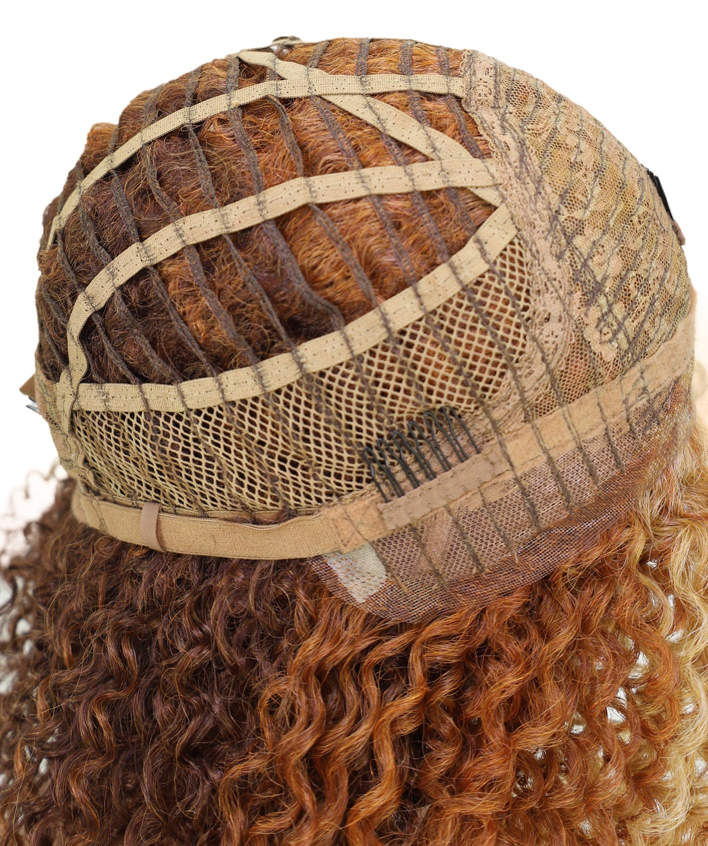 Esi Honey Blonde Lace Front Wig HD Curly Voluminous Bob for Glamorous Party, Fashion & Everyday Elegant Look