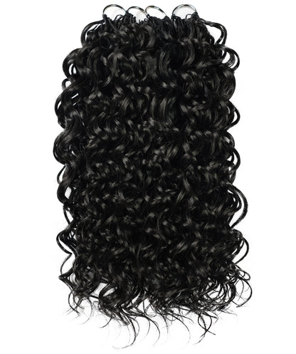 LUXLUXE Hawaiian Synthetic Crochet Hair Extensions – 14" 78g, 18" 100g, 22" 120g  Pre Separated 100 Strands Feather Hairpiece for Curly Protective Styles
