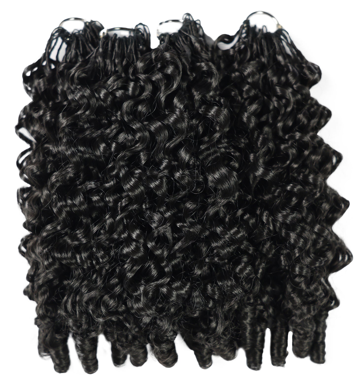 LUXLUXE Burmese Synthetic Crochet Hair Extensions – 14" 78g, 18" 100g, 22" 120g Pre Separated 100 Strands Feather Hairpiece for Soft Curly Protective Styles