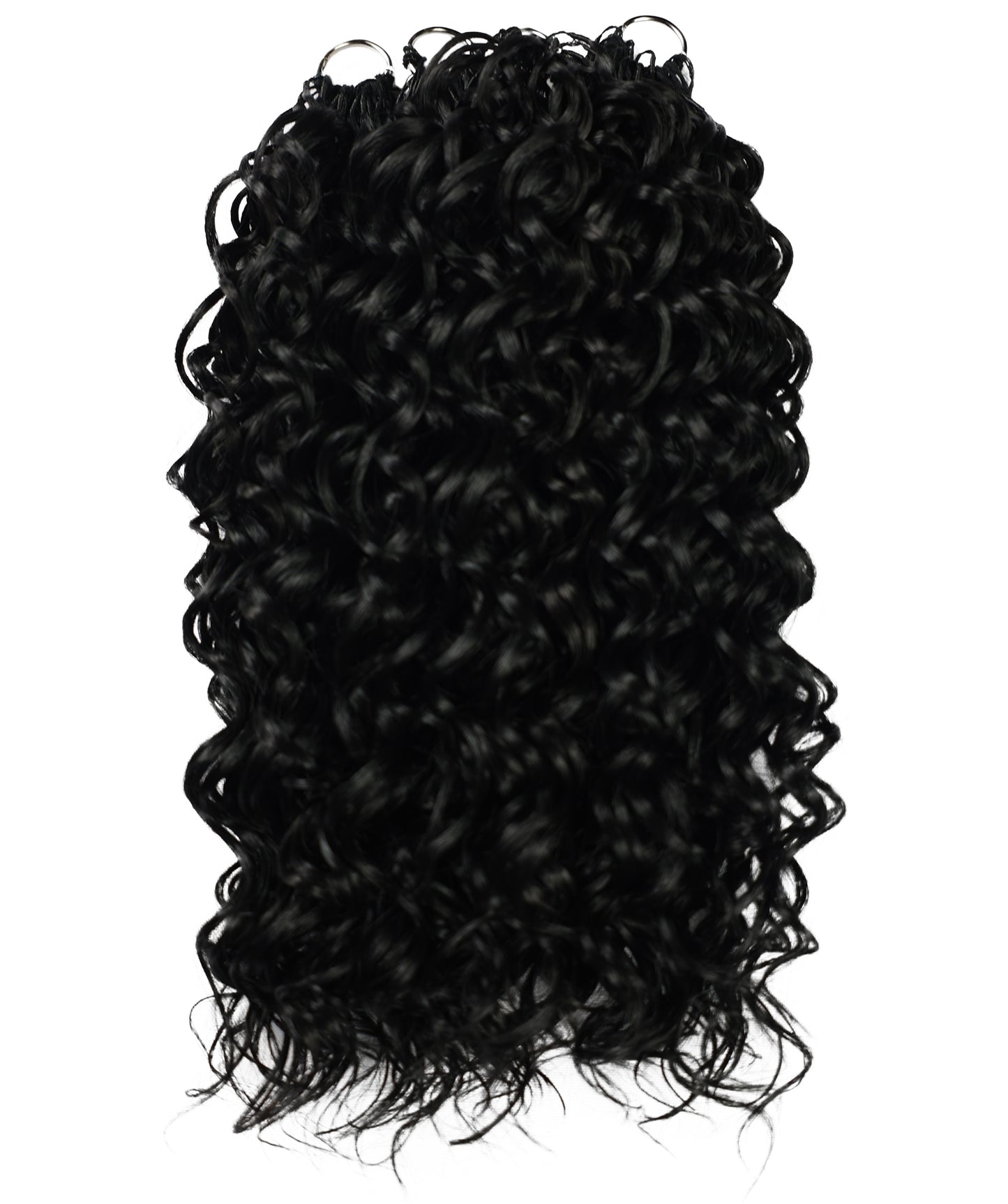 LUXLUXE Hawaiian Synthetic Crochet Hair Extensions – 14" 78g, 18" 100g, 22" 120g  Pre Separated 100 Strands Feather Hairpiece for Curly Protective Styles