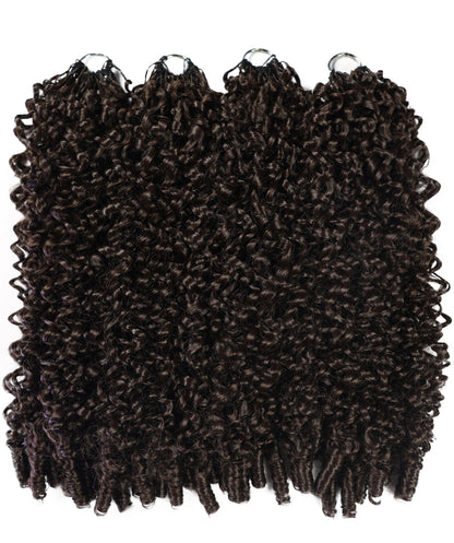 LUXLUXE Burmese Synthetic Crochet Hair Extensions – 14" 85g, 18" 110g, 22" 132g Pre Separated 100 Strands Feather Hairpiece for Soft Curly Protective Styles