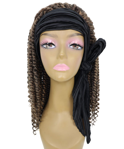 Lenora Easy Slip-On Long Braided 19 Inch Half Wig Layered