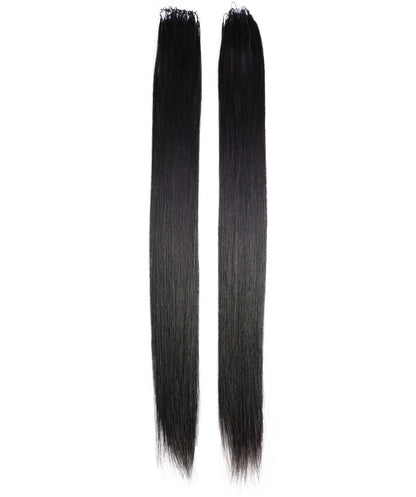 LUXLUXE Knotless Silk Straight Crochet Human Hair Extensions - Natural Black 14" 40g 16" 45g & 18" 50g Pre Separated 40 Strands Feather hairpiece for Women