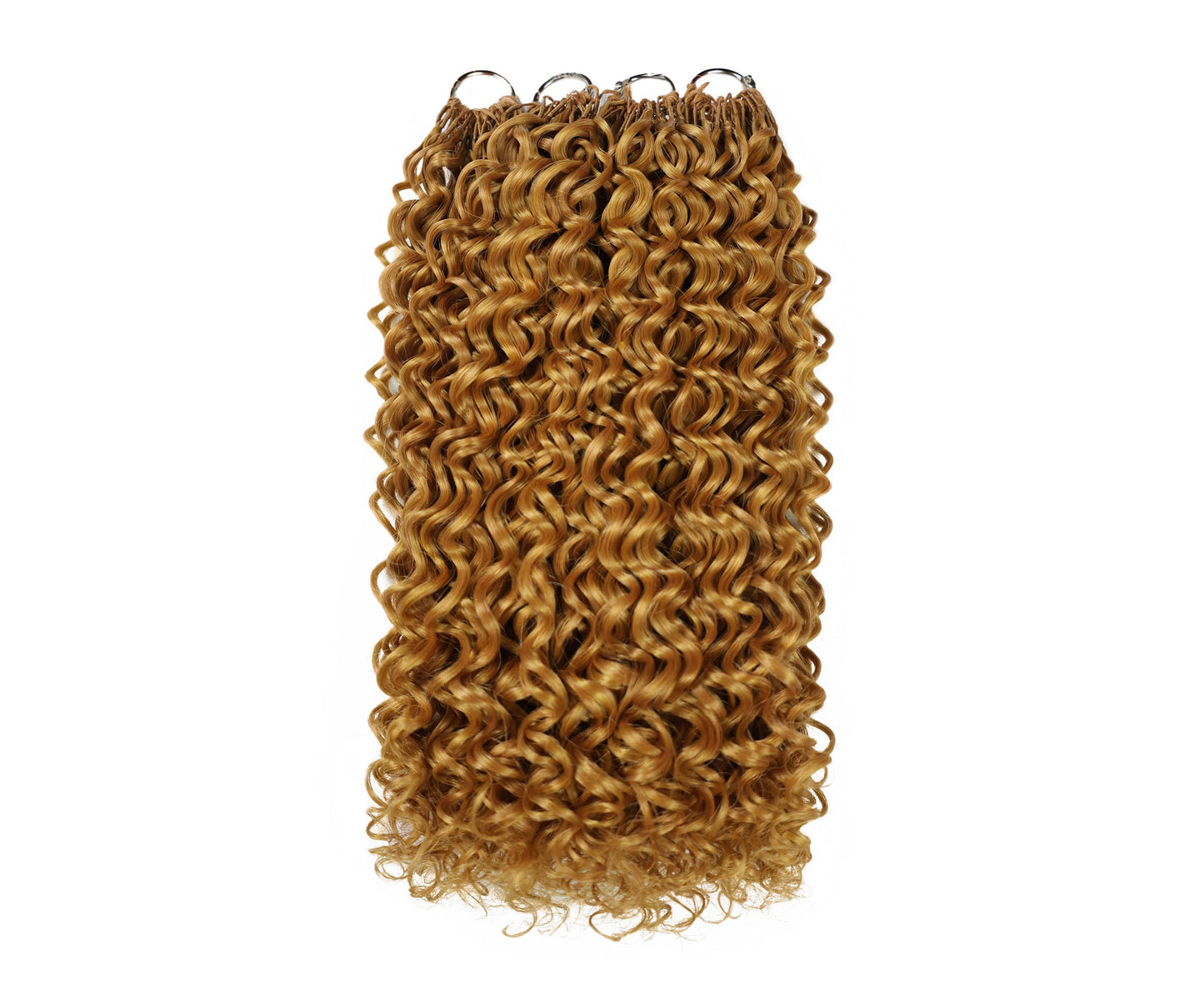 LUXLUXE Water Curl Synthetic Crochet Hair Extensions – Available in 14"  78g 18" 100g & 22" 120g Pre Separated 100 Strands Feather Hairpiece for Natural Bouncy Curls