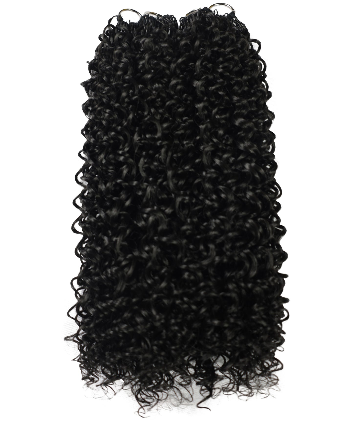 LUXLUXE Water Curl Synthetic Crochet Hair Extensions – Available in 14"  78g 18" 100g & 22" 120g Pre Separated 100 Strands Feather Hairpiece for Natural Bouncy Curls