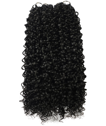 LUXLUXE Water Curl Synthetic Crochet Hair Extensions – Available in 14"  78g 18" 100g & 22" 120g Pre Separated 100 Strands Feather Hairpiece for Natural Bouncy Curls