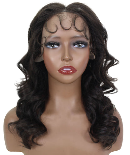 human hair lace front wig