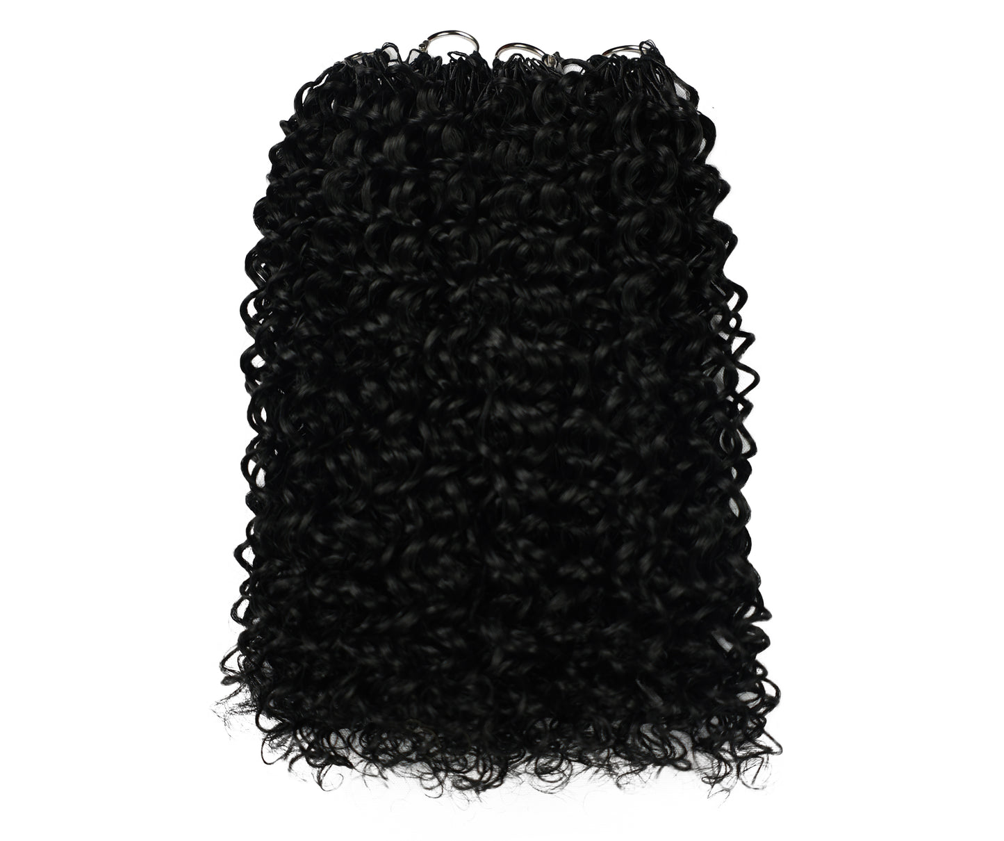 LUXLUXE Water Curl Synthetic Crochet Hair Extensions – Available in 14"  78g 18" 100g & 22" 120g Pre Separated 100 Strands Feather Hairpiece for Natural Bouncy Curls