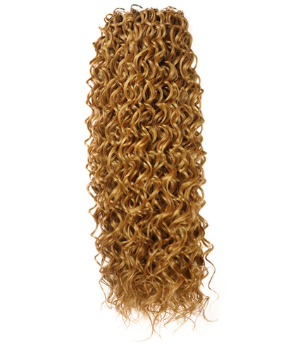 LUXLUXE Hawaiian Synthetic Crochet Hair Extensions – 14" 78g, 18" 100g, 22" 120g  Pre Separated 100 Strands Feather Hairpiece for Curly Protective Styles