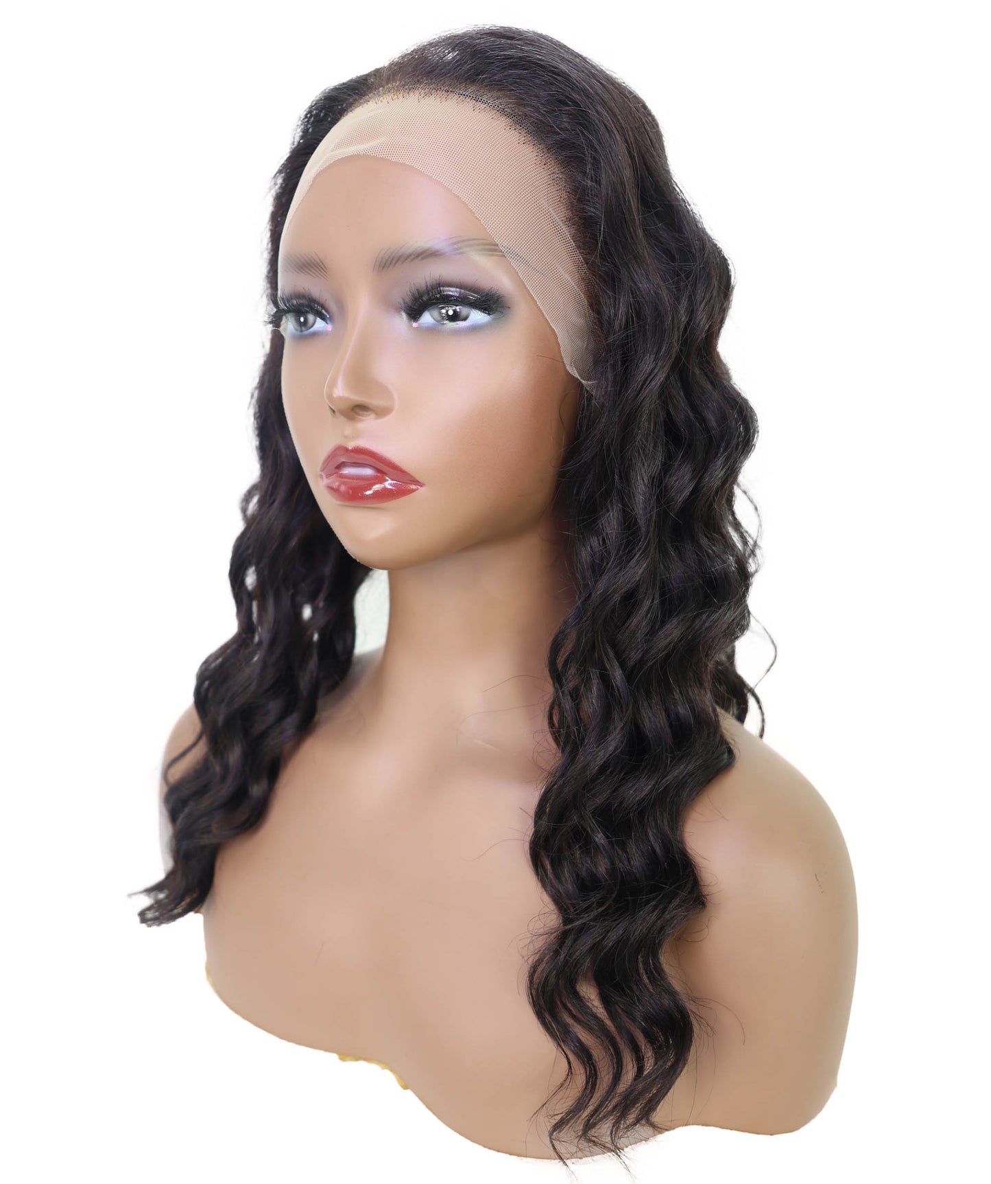 Nywele 18-Inch Curly Human Hair Lace Wig 6x13 HD Lace Front, Glueless & Natural | Soft, Voluminous Curls for Effortless Beauty