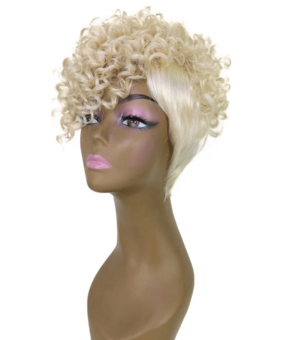 Keyshia Edgy Undercut Style Short Curly Pixie Wig
