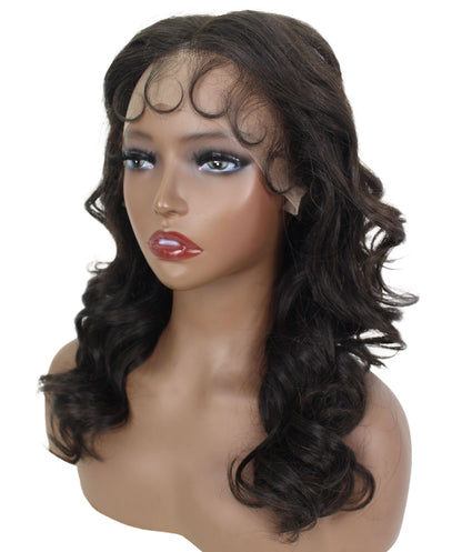 human hair lace front wig