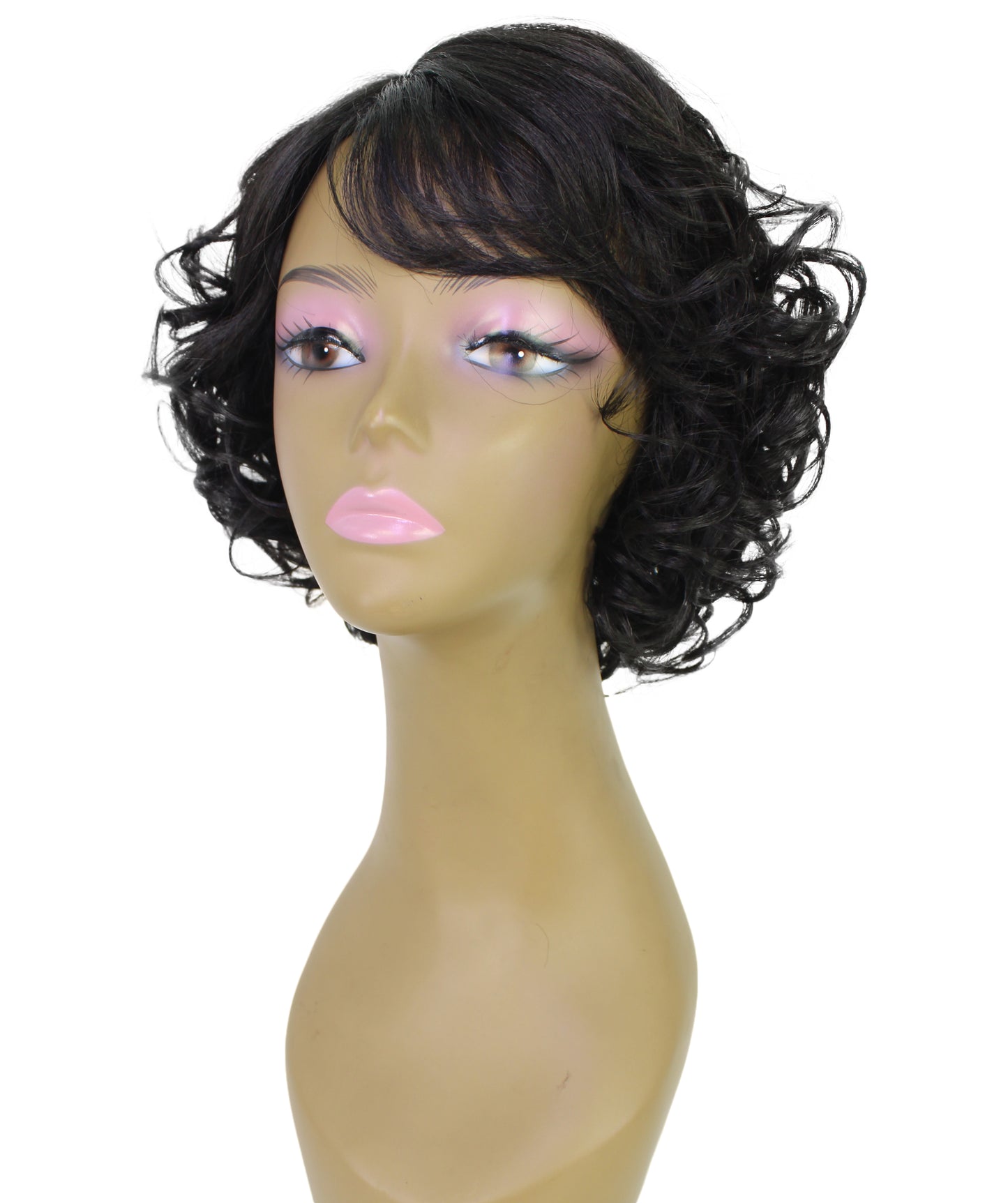 Ruth 10 Inch Short Curly Full Wig with Soft Ringlets