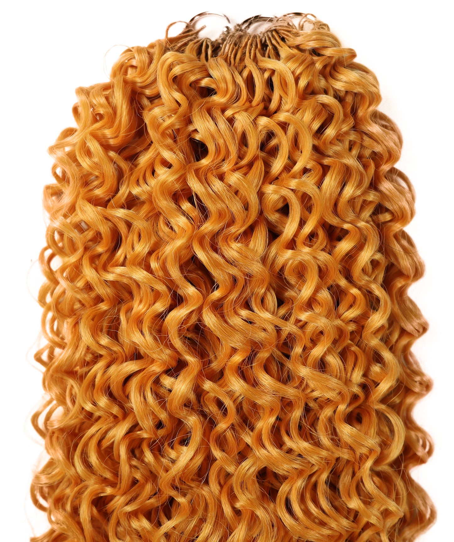 LUXLUXE Dominican Synthetic Crochet Hair Extensions – 14" 78g, 18" 100g, 22" 120g Pre Separated 100 Strands Feather Curly Hairpiece