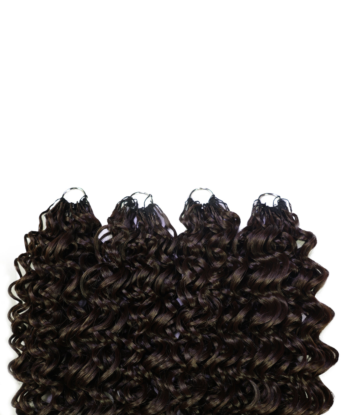 LUXLUXE Hawaiian Synthetic Crochet Hair Extensions – 14" 85g, 18" 110g, 22" 132g  Pre Separated 100 Strands Feather Hairpiece for Curly Protective Styles