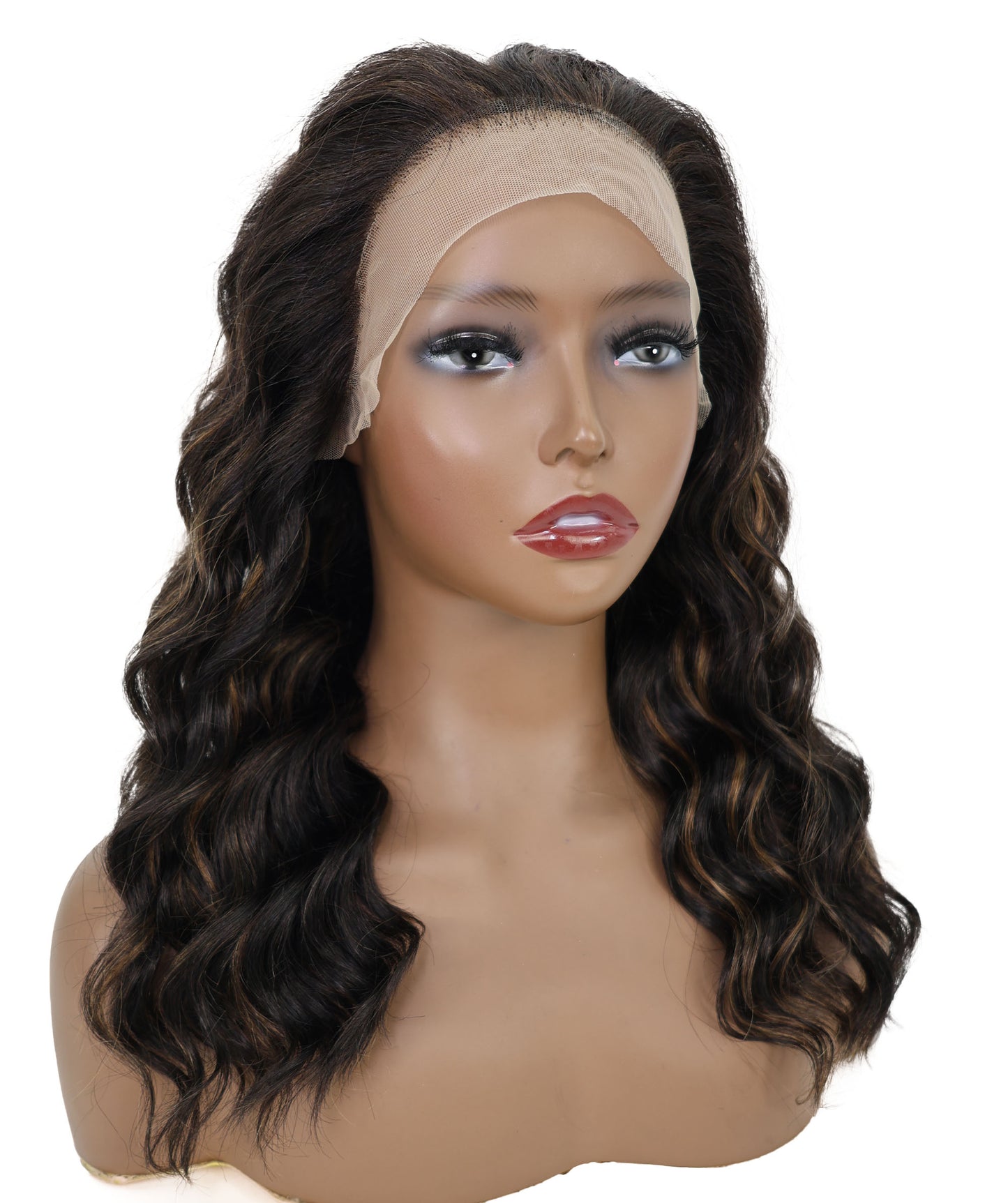 Nywele 18-Inch Curly Human Hair Lace Wig 6x13 HD Lace Front, Glueless & Natural | Soft, Voluminous Curls for Effortless Beauty