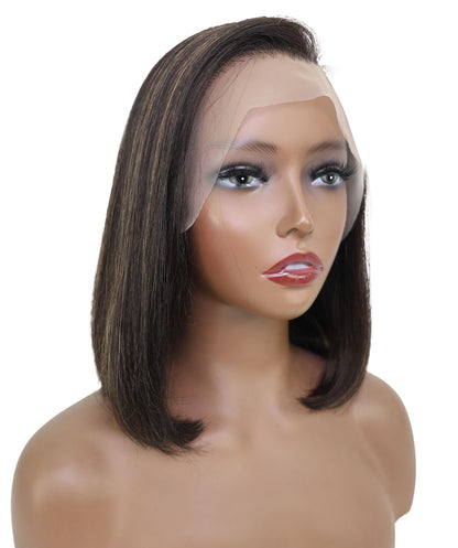 Sena 10.5-Inch Straight Human Hair Lace Wig | 100% Human Hair, 6x13 HD Lace Front | Natural Soft & Sleek for Effortless Style