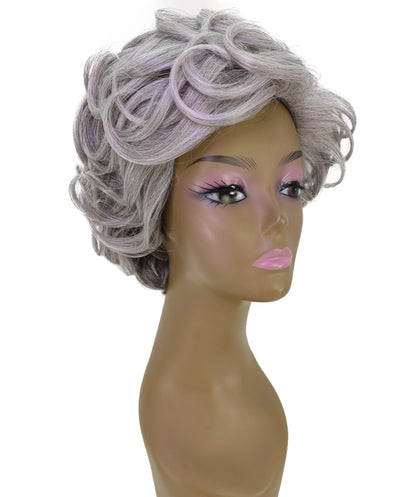 LUXLUXE Short Curly Afro Full Wig – 8.5" Kinky Voluminous Synthetic 120g Hairpiece Heat Resistant Synthetic Fiber