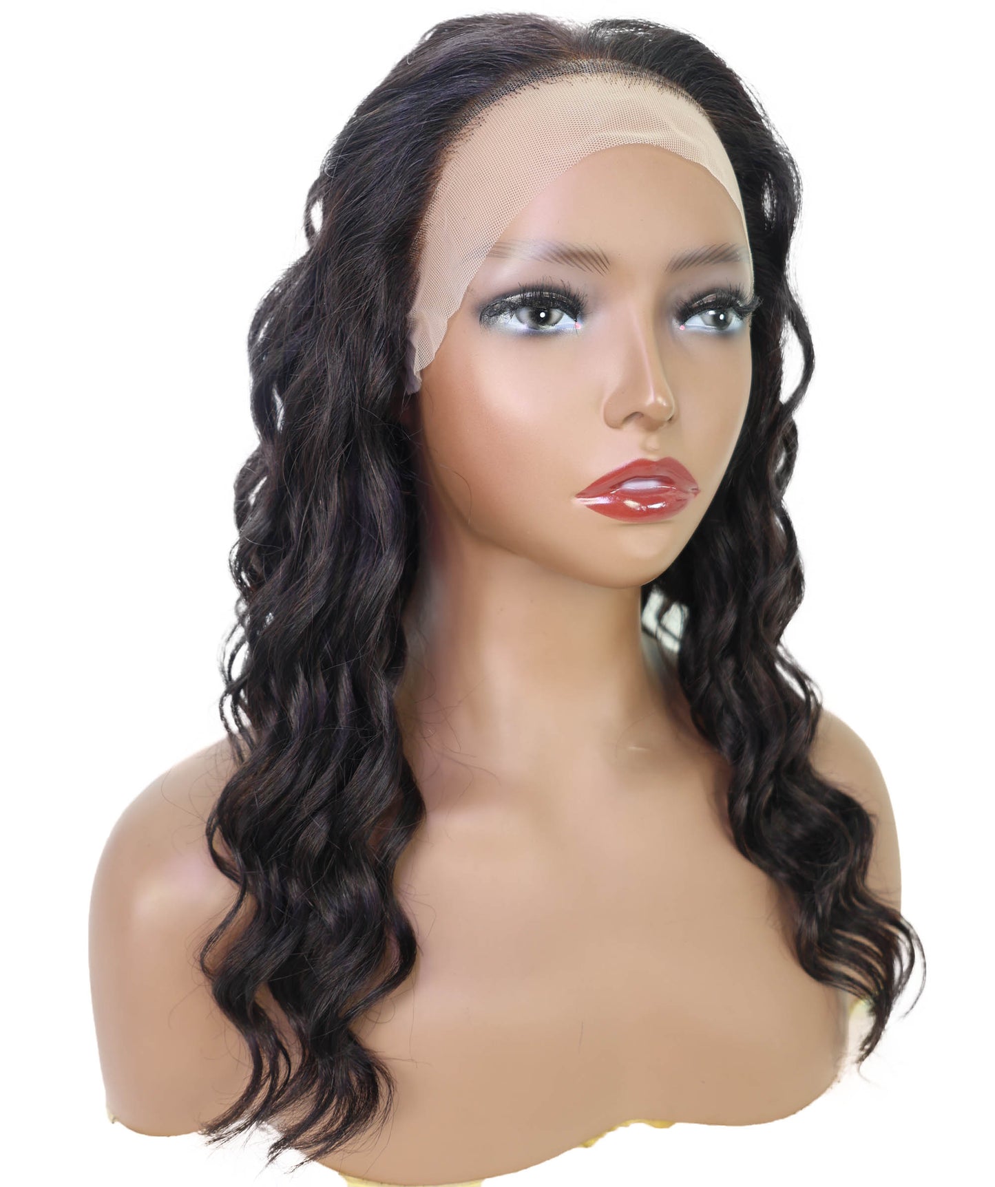 Nywele 18-Inch Curly Human Hair Lace Wig 6x13 HD Lace Front, Glueless & Natural | Soft, Voluminous Curls for Effortless Beauty