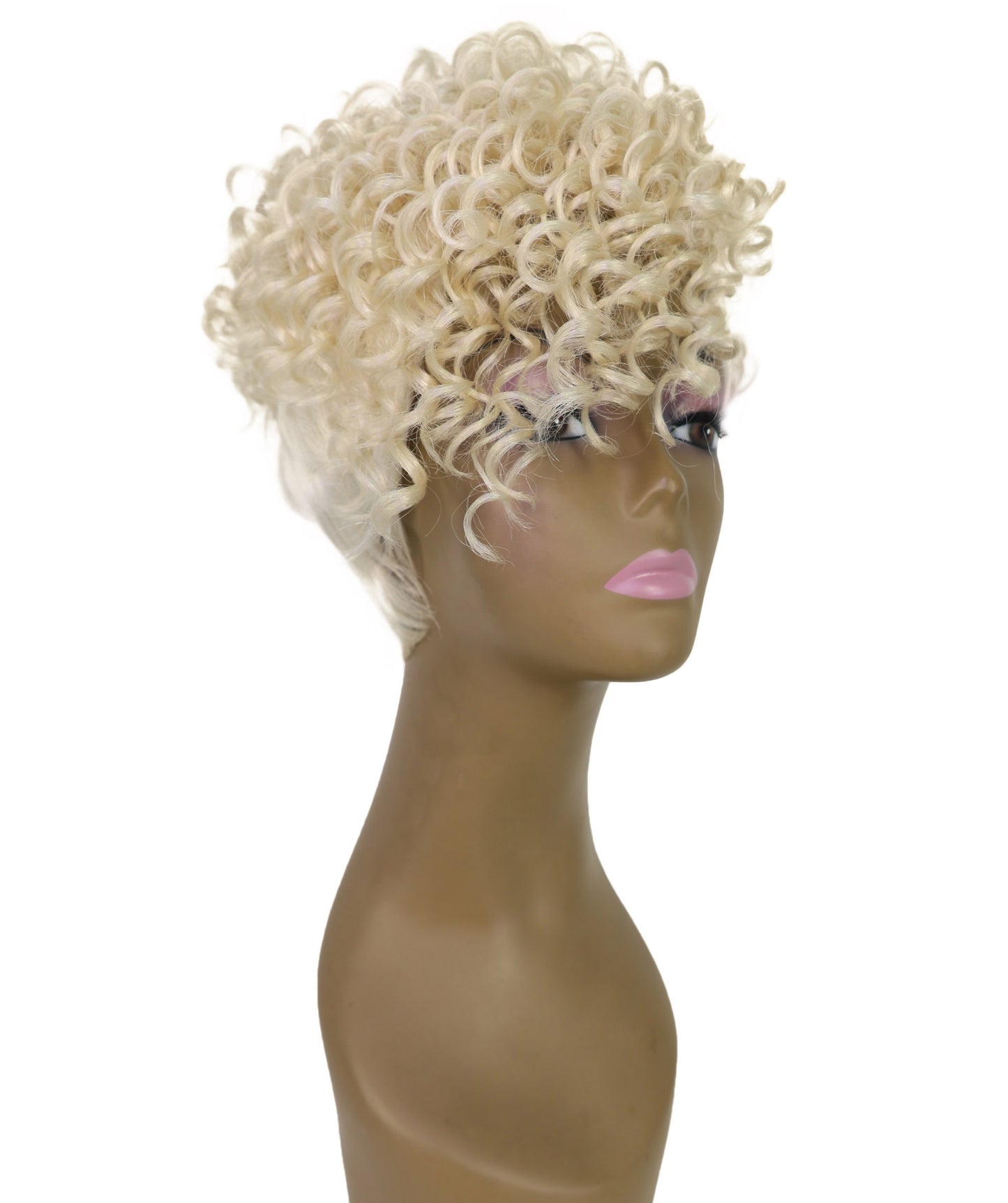 Keyshia Edgy Undercut Style Short Curly Pixie Wig