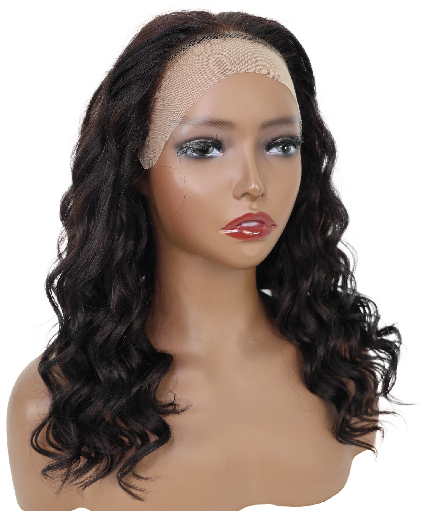 Nywele 18-Inch Curly Human Hair Lace Wig 6x13 HD Lace Front, Glueless & Natural | Soft, Voluminous Curls for Effortless Beauty