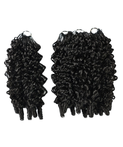LUXLUXE Burmese Synthetic Crochet Hair Extensions – 14" 78g, 18" 100g, 22" 120g Pre Separated 100 Strands Feather Hairpiece for Soft Curly Protective Styles