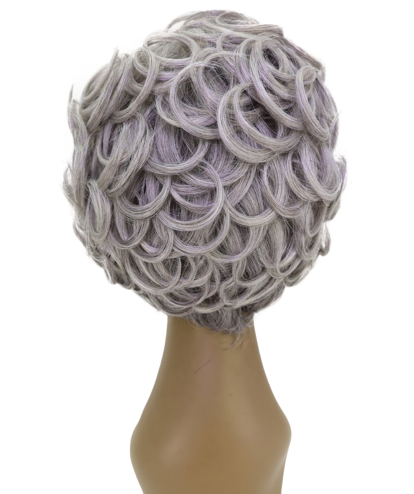 LUXLUXE Short Curly Afro Full Wig – 8.5" Kinky Voluminous Synthetic 120g Hairpiece Heat Resistant Synthetic Fiber
