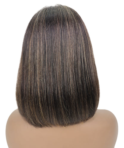 Sena 10.5-Inch Straight Human Hair Lace Wig | 100% Human Hair, 6x13 HD Lace Front | Natural Soft & Sleek for Effortless Style