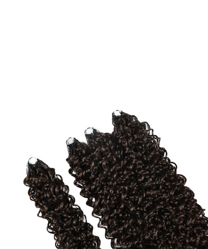 LUXLUXE Hawaiian Synthetic Crochet Hair Extensions – 14" 85g, 18" 110g, 22" 132g  Pre Separated 100 Strands Feather Hairpiece for Curly Protective Styles
