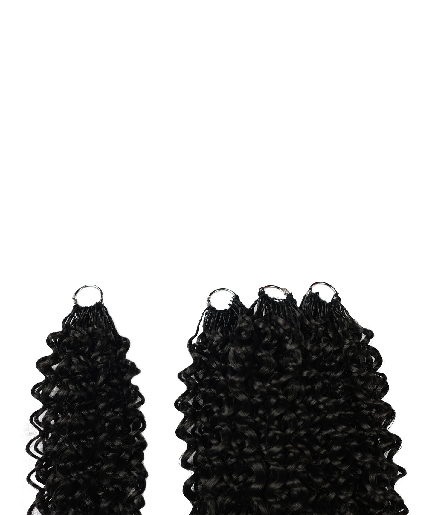 LUXLUXE Water Curl Synthetic Crochet Hair Extensions – Available in 14"  78g 18" 100g & 22" 120g Pre Separated 100 Strands Feather Hairpiece for Natural Bouncy Curls