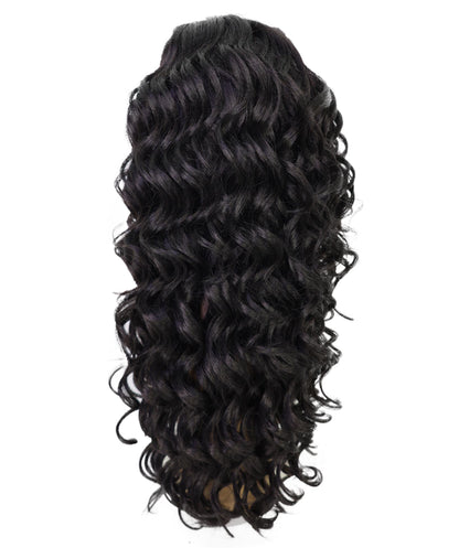 Jacqueline Natural-Looking Deep Wave 23 Inch Wig with Side Part Part