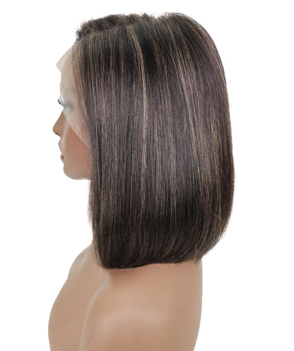 Sena 10.5-Inch Straight Human Hair Lace Wig | 100% Human Hair, 6x13 HD Lace Front | Natural Soft & Sleek for Effortless Style