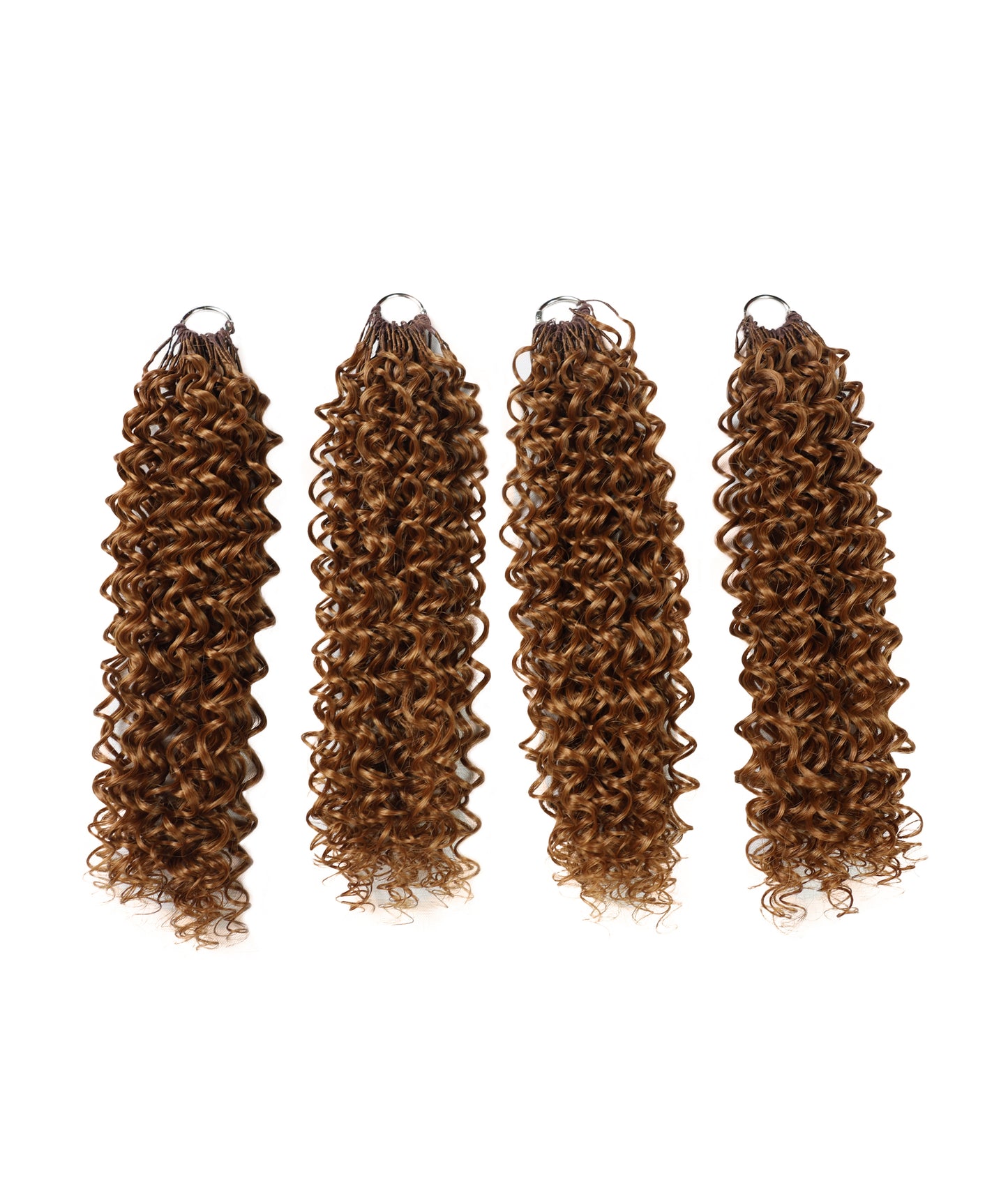 LUXLUXE Water Curl Synthetic Crochet Hair Extensions – Available in 14"  78g 18" 100g & 22" 120g Pre Separated 100 Strands Feather Hairpiece for Natural Bouncy Curls