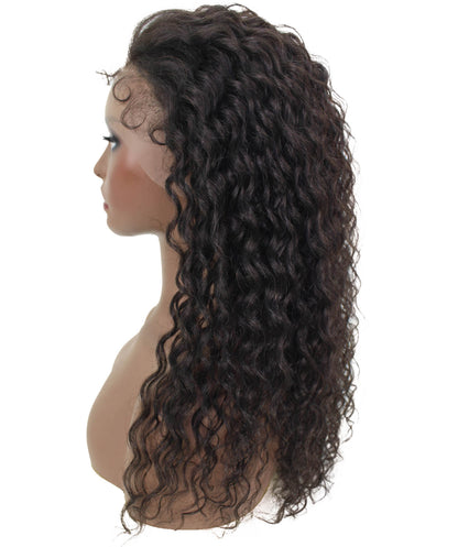 human hair lace front wig