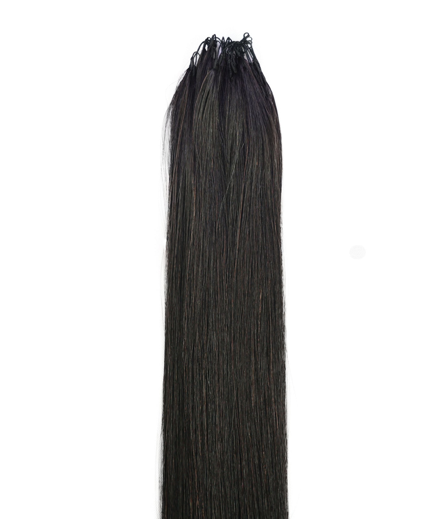 LUXLUXE Knotless Silk Straight Crochet Human Hair Extensions - Natural Black 14" 40g 16" 45g & 18" 50g Pre Separated 40 Strands Feather hairpiece for Women